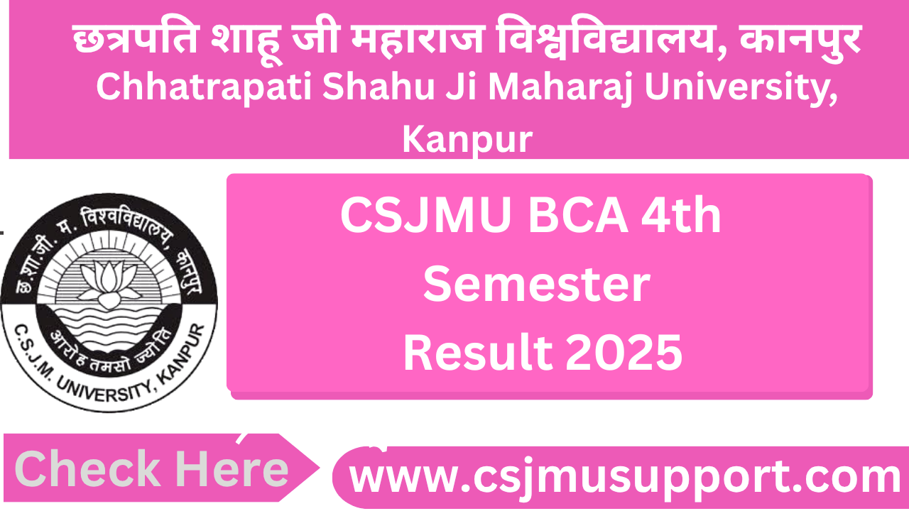 CSJMU BCA 4th Semester Result 2025