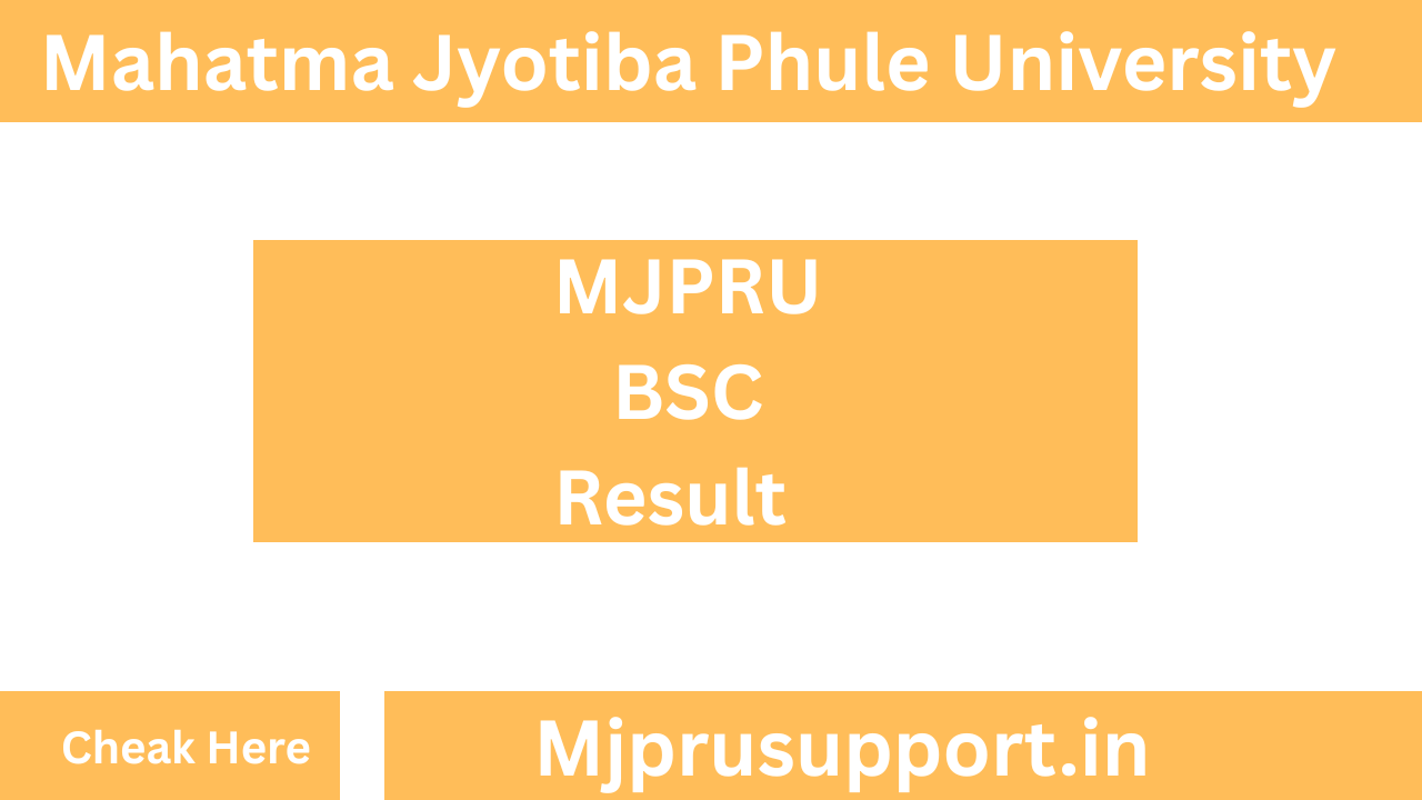 MJPRU BSC Result