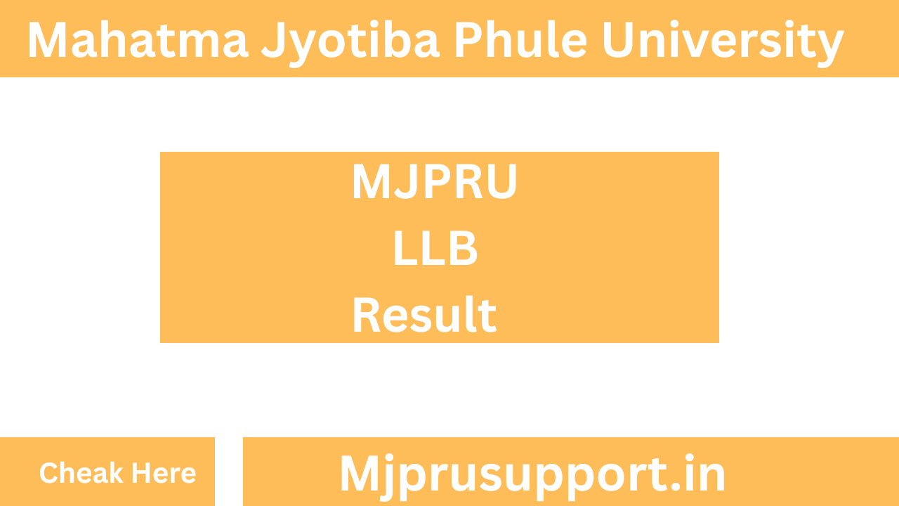 MJPRU LLB Result